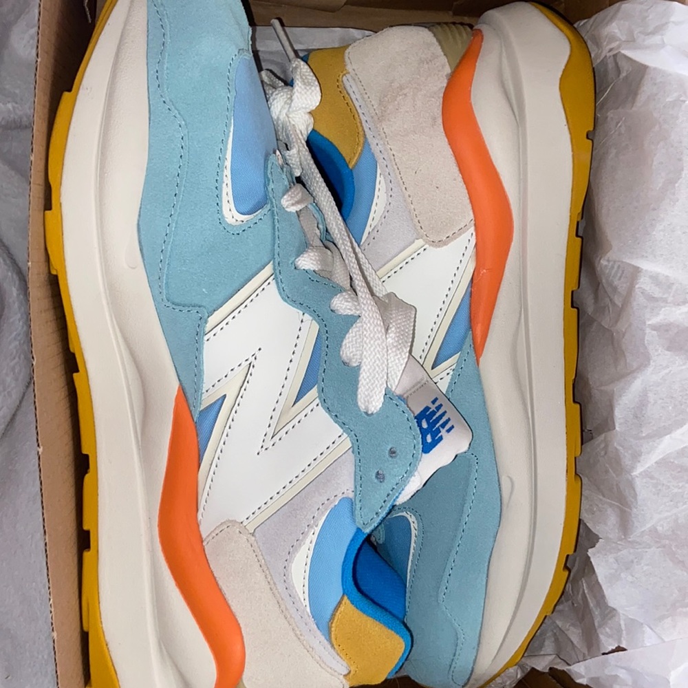 New Balance 57/40 Oyster/Blue Chill Size 11